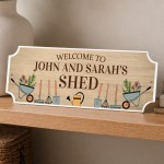 Personalised Garden Shed Sign Welcome To The Shed Plaque Outdoor