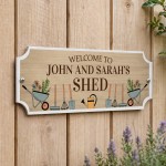 Personalised Garden Shed Sign Welcome To The Shed Plaque Outdoor