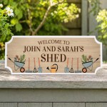 Personalised Garden Shed Sign Welcome To The Shed Plaque Outdoor