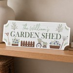 Personalised Garden Shed Sign Summer House Allotment 30x10cm