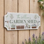 Personalised Garden Shed Sign Summer House Allotment 30x10cm