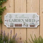 Personalised Garden Shed Sign Summer House Allotment 30x10cm