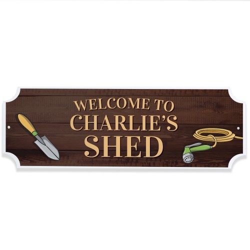 Garden Shed Sign For Outside Welcome To Any Names Shed Sign
