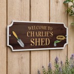 Garden Shed Sign For Outside Welcome To Any Names Shed Sign