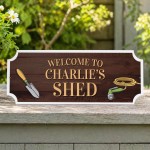 Garden Shed Sign For Outside Welcome To Any Names Shed Sign