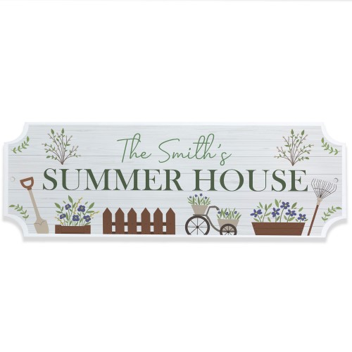 Garden Sign Personalised Summer House Signs Hanging Garden Sign