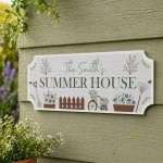 Garden Sign Personalised Summer House Signs Hanging Garden Sign