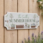Garden Sign Personalised Summer House Signs Hanging Garden Sign