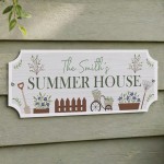 Garden Sign Personalised Summer House Signs Hanging Garden Sign