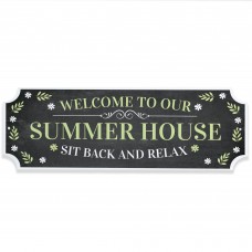 Garden Sign Welcome To The Summer House Sign Garden Plaque