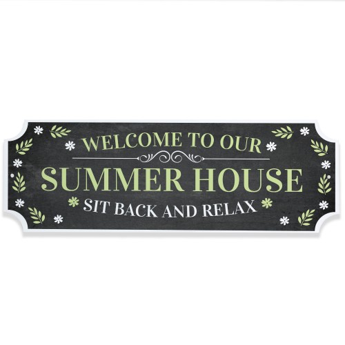 Garden Sign Welcome To The Summer House Sign Garden Plaque