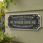 Garden Sign Welcome To The Summer House Sign Garden Plaque