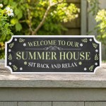 Garden Sign Welcome To The Summer House Sign Garden Plaque