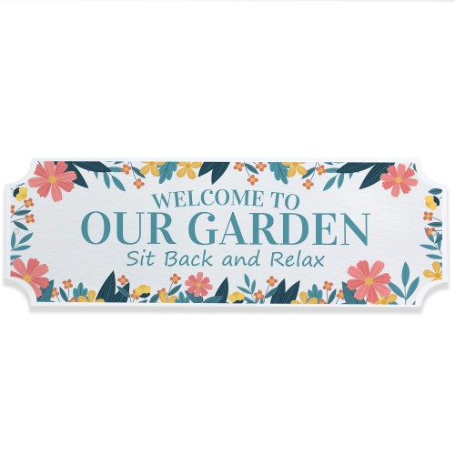 Garden Sign For Outside Hanging Shed Signs Novelty Welcome Sign