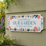 Garden Sign For Outside Hanging Shed Signs Novelty Welcome Sign
