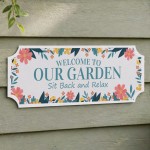 Garden Sign For Outside Hanging Shed Signs Novelty Welcome Sign