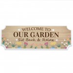 Garden Signs and Plaques For Outside Hanging Shed Sign Welcome