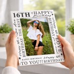 16th Birthday Gifts Girl Boys Happy 16th Birthday Photo Frame