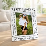 21st Birthday Gifts Girl Boys Happy 21st Birthday Photo Frame
