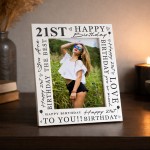 21st Birthday Gifts Girl Boys Happy 21st Birthday Photo Frame