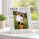 21st Birthday Gifts Girl Boys Happy 21st Birthday Photo Frame