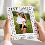 21st Birthday Gifts Girl Boys Happy 21st Birthday Photo Frame