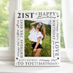 21st Birthday Gifts Girl Boys Happy 21st Birthday Photo Frame