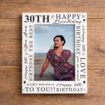 30th Birthday Gifts Girl Boys Happy 30th Birthday Photo Frame 30th Birthday Gifts Girl Boys Happy 30th Birthday Photo Frame