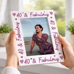40th Birthday For Women 40th Birthday Photo Frame
