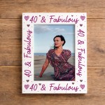 40th Birthday For Women 40th Birthday Photo Frame
