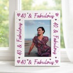 40th Birthday For Women 40th Birthday Photo Frame