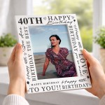 40th Birthday Gifts For Her 40th Birthday Photo Frame Mum Auntie 40th Birthday Gifts For Her 40th Birthday Photo Frame Mum Auntie
