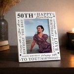 50th Birthday Gifts For Women 50th Birthday Photo Frame 50th Birthday Gifts For Women 50th Birthday Photo Frame