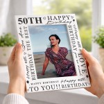 50th Birthday Gifts For Women 50th Birthday Photo Frame 50th Birthday Gifts For Women 50th Birthday Photo Frame