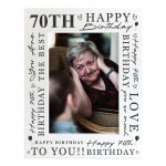 70th Birthday Gifts For Women 70th Birthday Photo Frame 70th Birthday Gifts For Women 70th Birthday Photo Frame