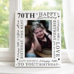 70th Birthday Gifts For Women 70th Birthday Photo Frame 70th Birthday Gifts For Women 70th Birthday Photo Frame