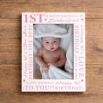 1st Birthday Gifts For Baby Girl 1st Birthday Photo Frame 1st Birthday Gifts For Baby Girl 1st Birthday Photo Frame