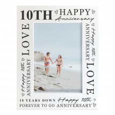 10th Wedding Anniversary For Wife Couple Gift Photo Frame