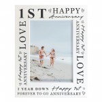 1st Wedding Anniversary For Wife Couple Gift Photo Frame 1st Wedding Anniversary For Wife Couple Gift Photo Frame