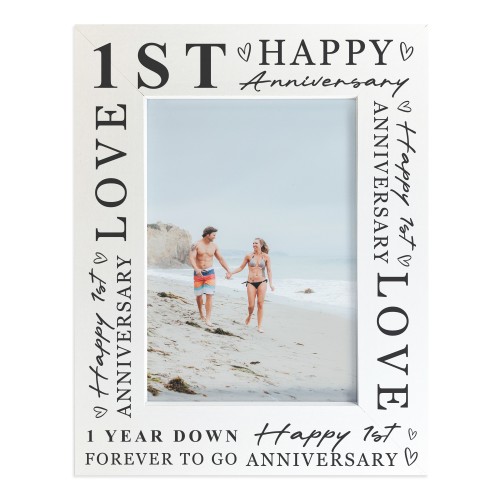 1st Wedding Anniversary For Wife Couple Gift Photo Frame 1st Wedding Anniversary For Wife Couple Gift Photo Frame