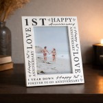 1st Wedding Anniversary For Wife Couple Gift Photo Frame 1st Wedding Anniversary For Wife Couple Gift Photo Frame