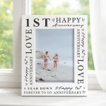 1st Wedding Anniversary For Wife Couple Gift Photo Frame 1st Wedding Anniversary For Wife Couple Gift Photo Frame