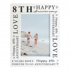 8th Wedding Anniversary For Wife Couple Gift Photo Frame