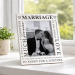 Wedding Anniversary For Wife Husband Couple Photo Frame Gift
