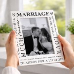Wedding Anniversary For Wife Husband Couple Photo Frame Gift