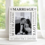 Wedding Anniversary For Wife Husband Couple Photo Frame Gift
