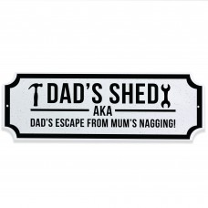 Funny Shed Sign For Dad Hanging Garden Summerhouse Man Cave Sign