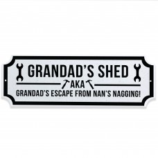 Funny Shed Sign For Grandad Hanging Garden Summerhouse Man Cave 