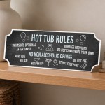 Shabby Hot Tub Rules Signs Hanging Hot Tub Plaque Garden Sign Shabby Hot Tub Rules Signs Hanging Hot Tub Plaque Garden Sign
