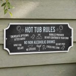 Shabby Hot Tub Rules Signs Hanging Hot Tub Plaque Garden Sign Shabby Hot Tub Rules Signs Hanging Hot Tub Plaque Garden Sign